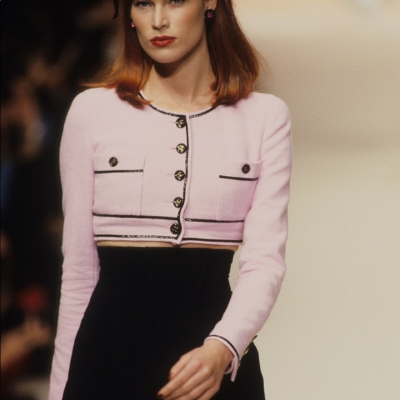 🚫SOLD🚫Chanel Vintage 1995 Pink Cropped Jacket - Picture 5 of 10